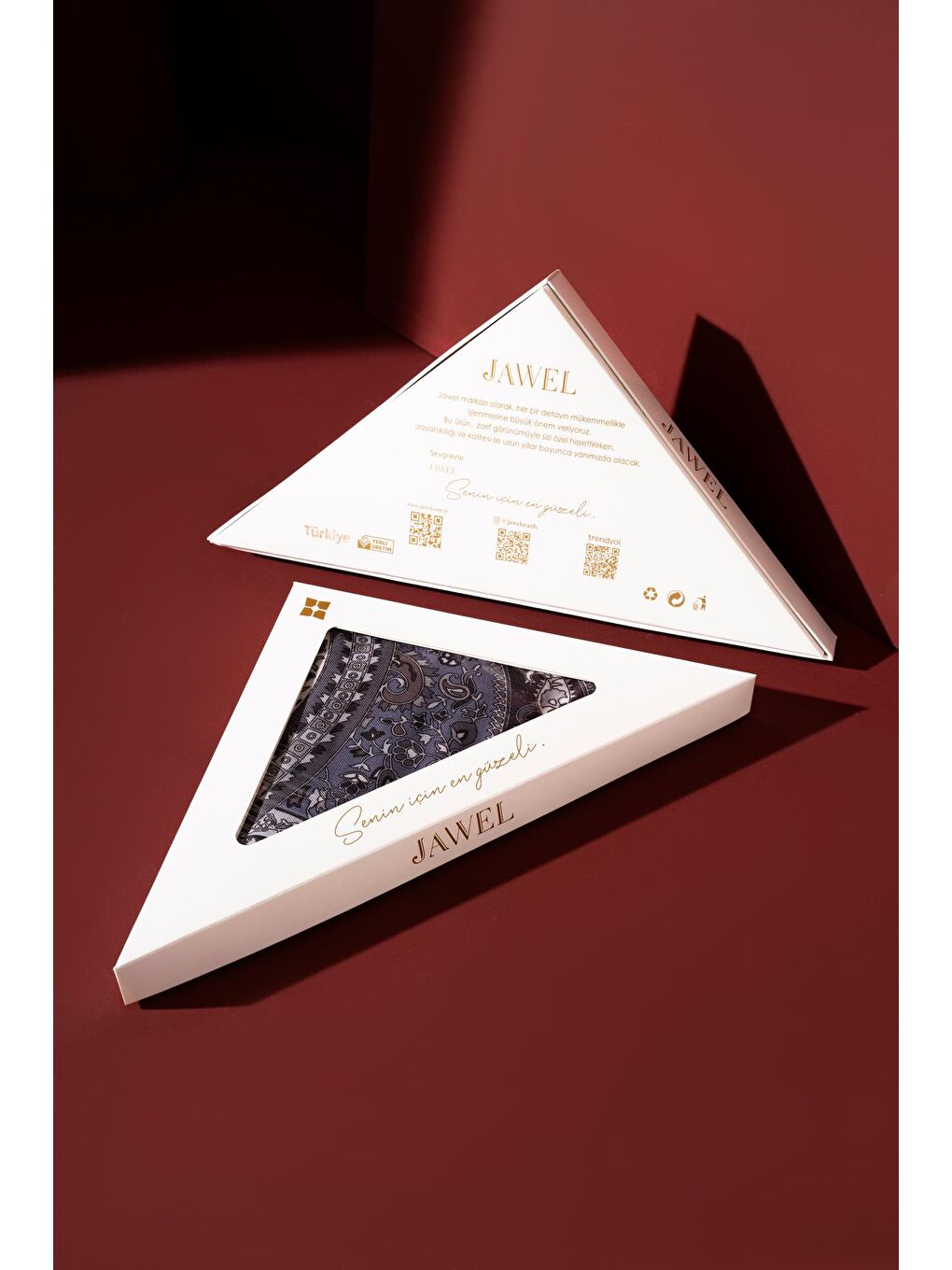 Lila Kadın Etnik Desen Soft Şal Prusa 152.04.0003-1