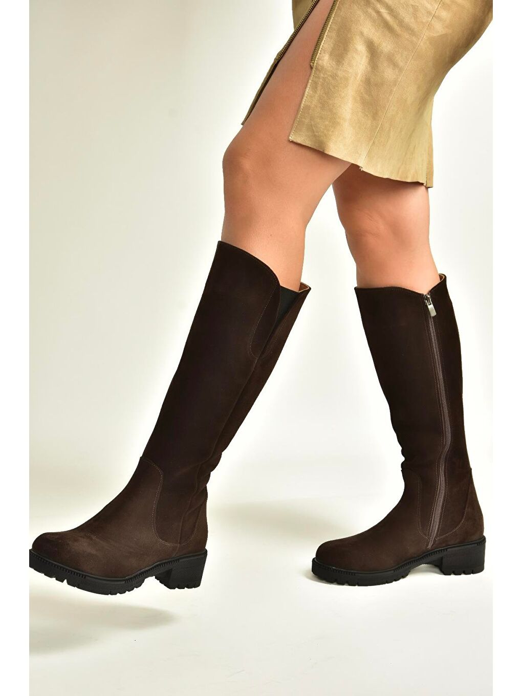 Kahverengi Kadın Çizme N654226102-2