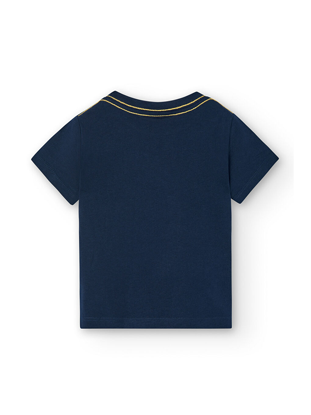 Lacivert Erkek Çocuk Baskılı Tişört-1