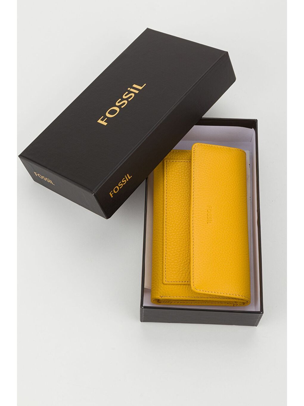 Sarı Kutulu Hakiki Deri Mavi Orta Boy Çok Gözlü Kadın El Portföyü Kartlık Cüzdan-5