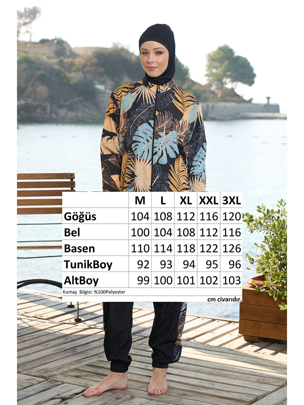 Paraşüt Tam Kapalı Tesettür Mayo 25964 Siyah-2