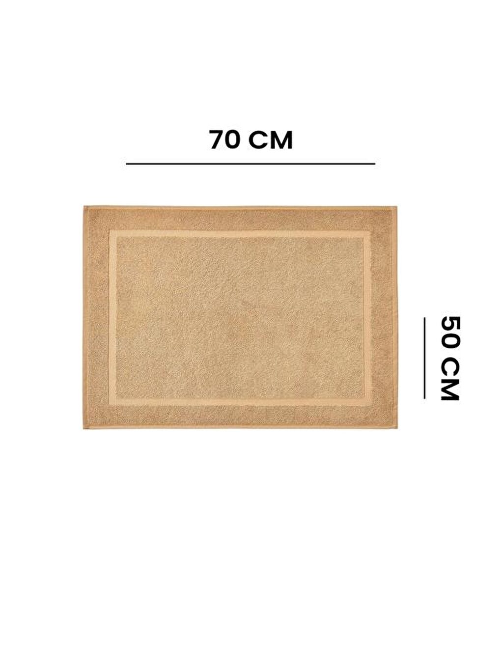 Nuvomon Frame Ayak Havlusu - Bej - 50x70 cm - 4