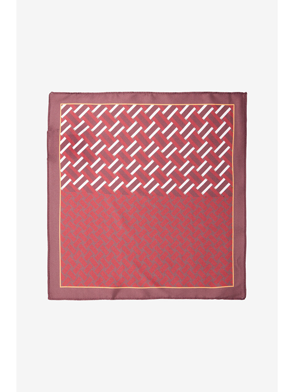Erkek Bordo-Kırmızı Desenli Mendil-1