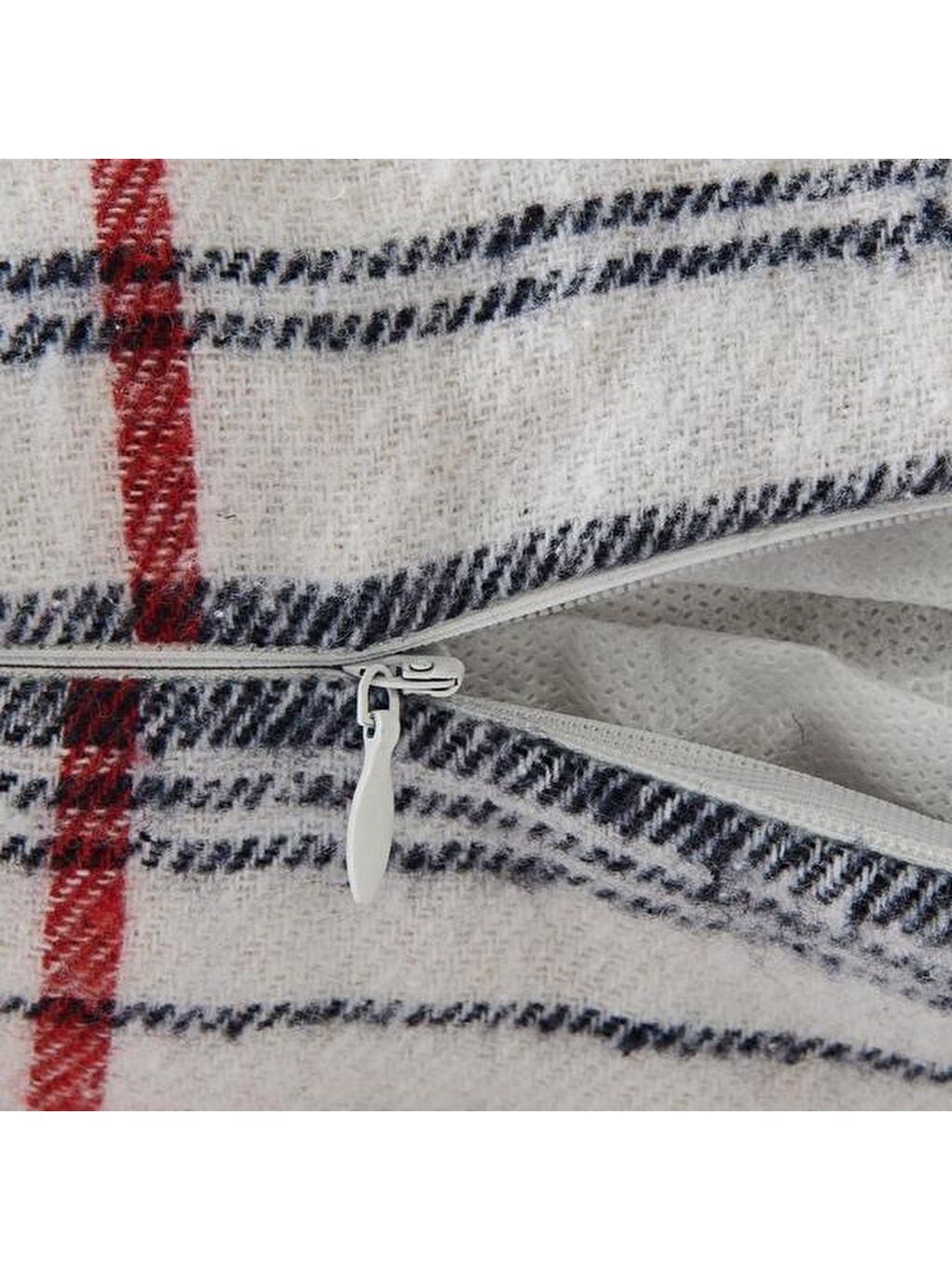 Karışık Ekose Desenli Kırlent - Renkli - 40x40 cm-1