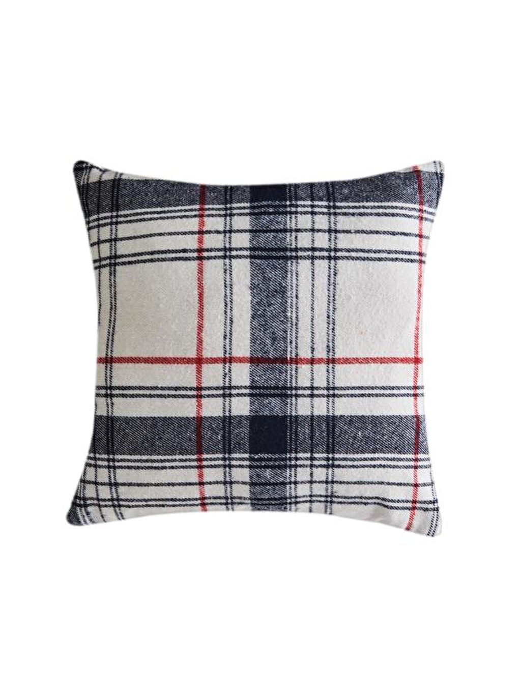 Karışık Ekose Desenli Kırlent - Renkli - 40x40 cm-4