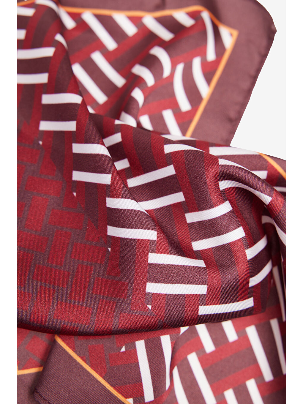 Erkek Bordo-Kırmızı Desenli Mendil-2