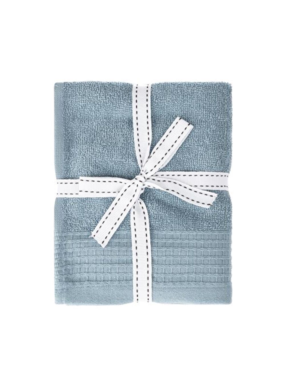 Vionel 2'li Havlu Seti - Mavi - 30x30 cm-1