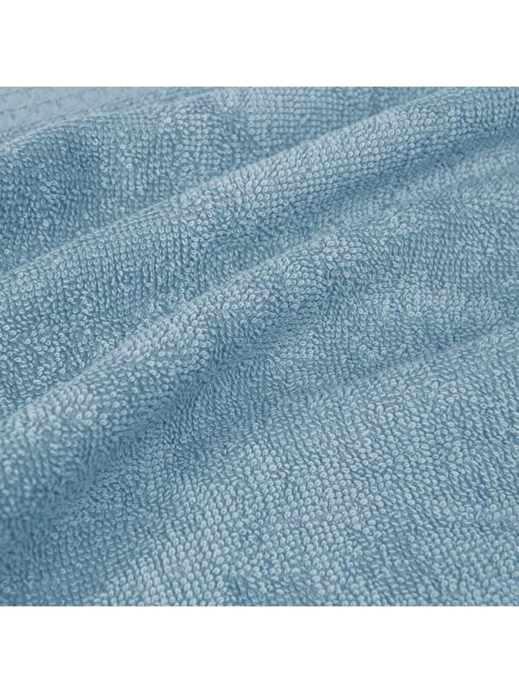 Vionel 2'li Havlu Seti - Mavi - 30x30 cm-4