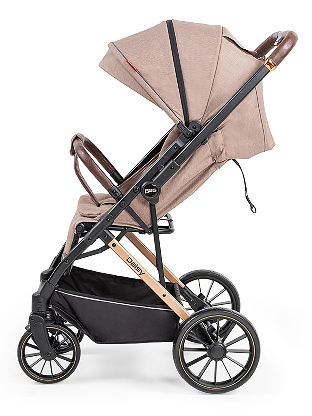 Baby2Go Kahverengi Daisy Tek Yönlü Bebek Arabası - 3