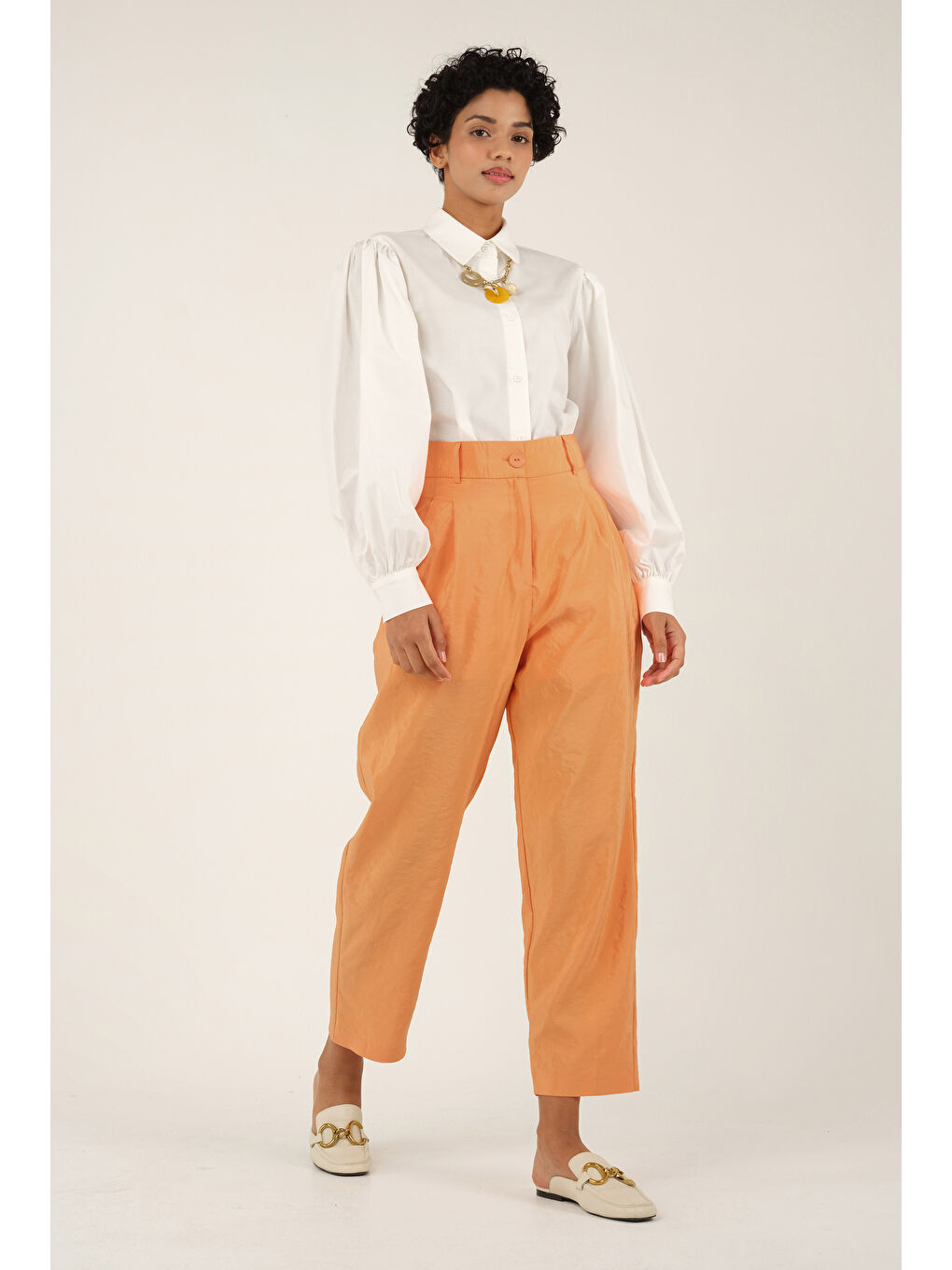 Turuncu Pearl Pantolon Kavun İçi-1