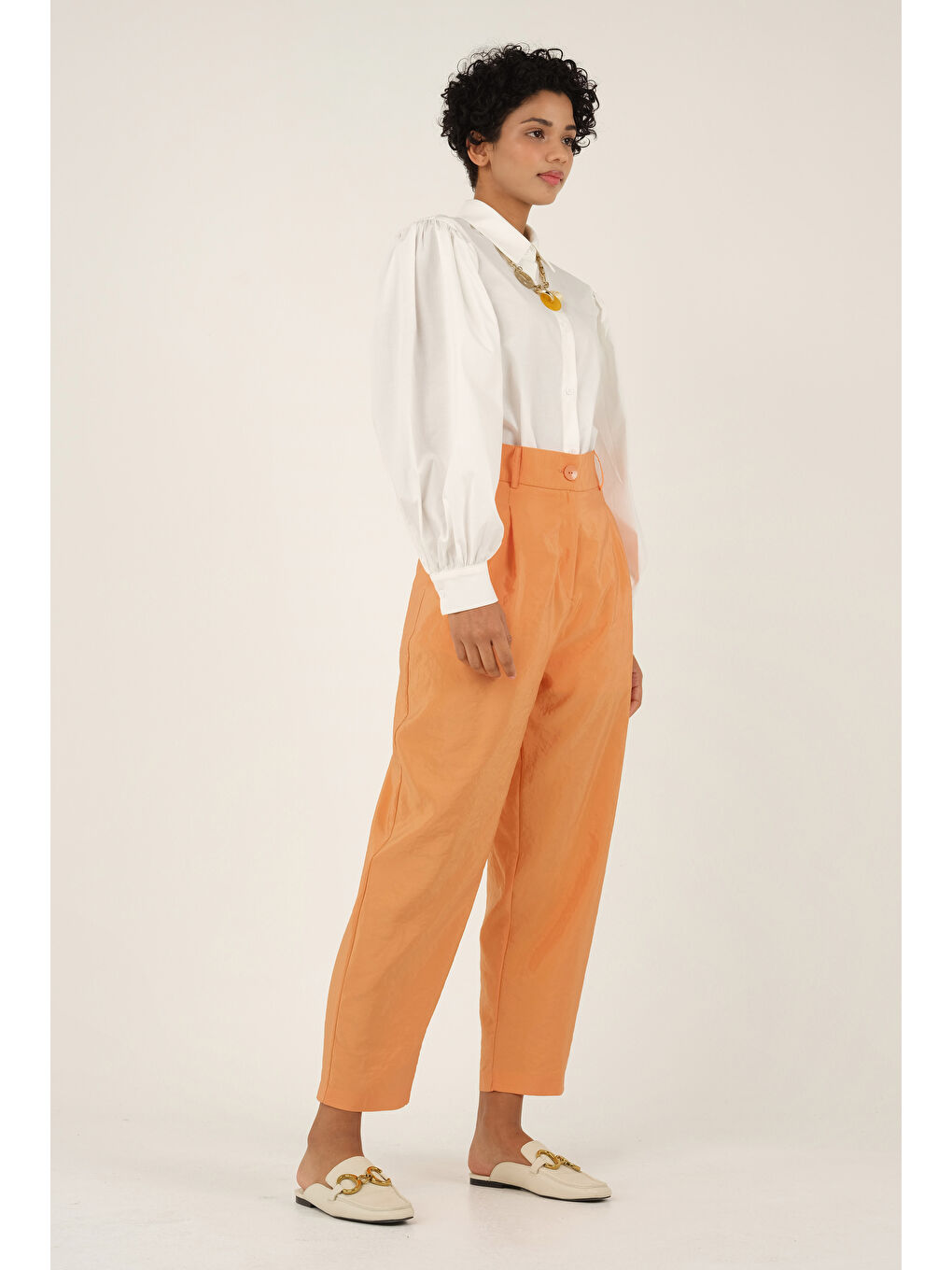 Turuncu Pearl Pantolon Kavun İçi-2