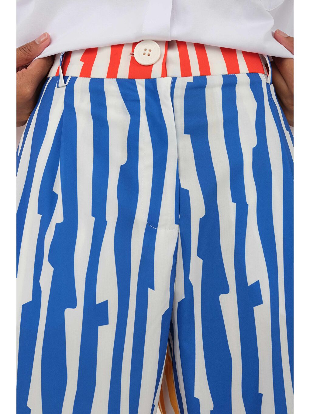 Karışık Karma Renk Pantolon-3