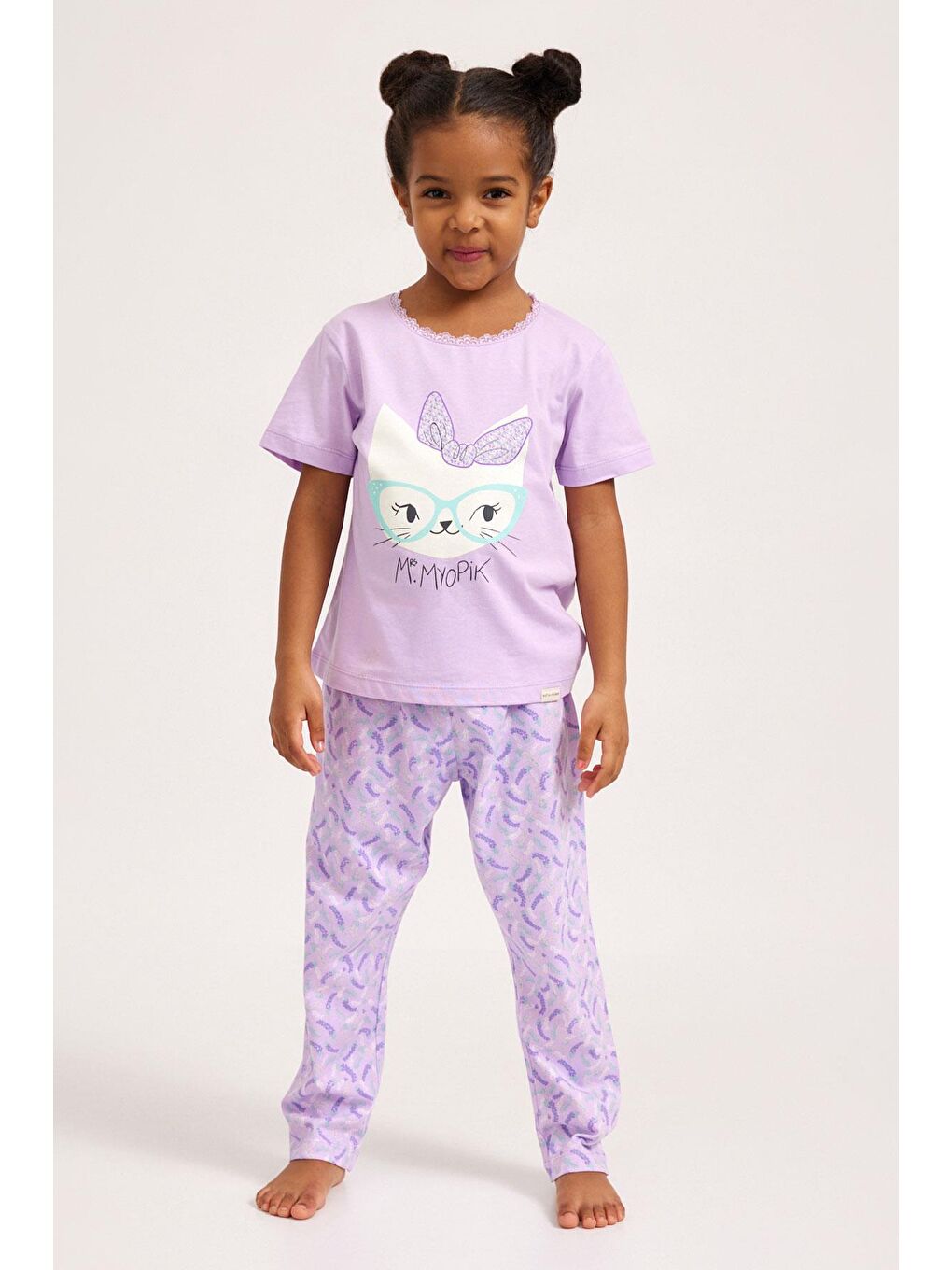 Katia And Bony Lila Lavender Kız Çocuk Pijama Alt Lila