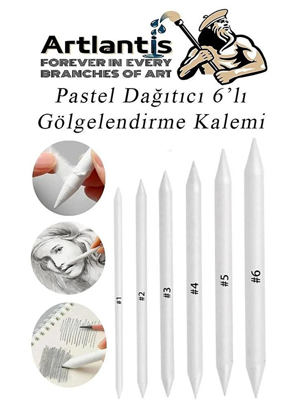 Toz Pastel Boya 12 Renk A3 Monalisa Eskiz Defteri Pastel Dağıtma Kalemi 1 Paket Toz Soft Pastel Boya-2
