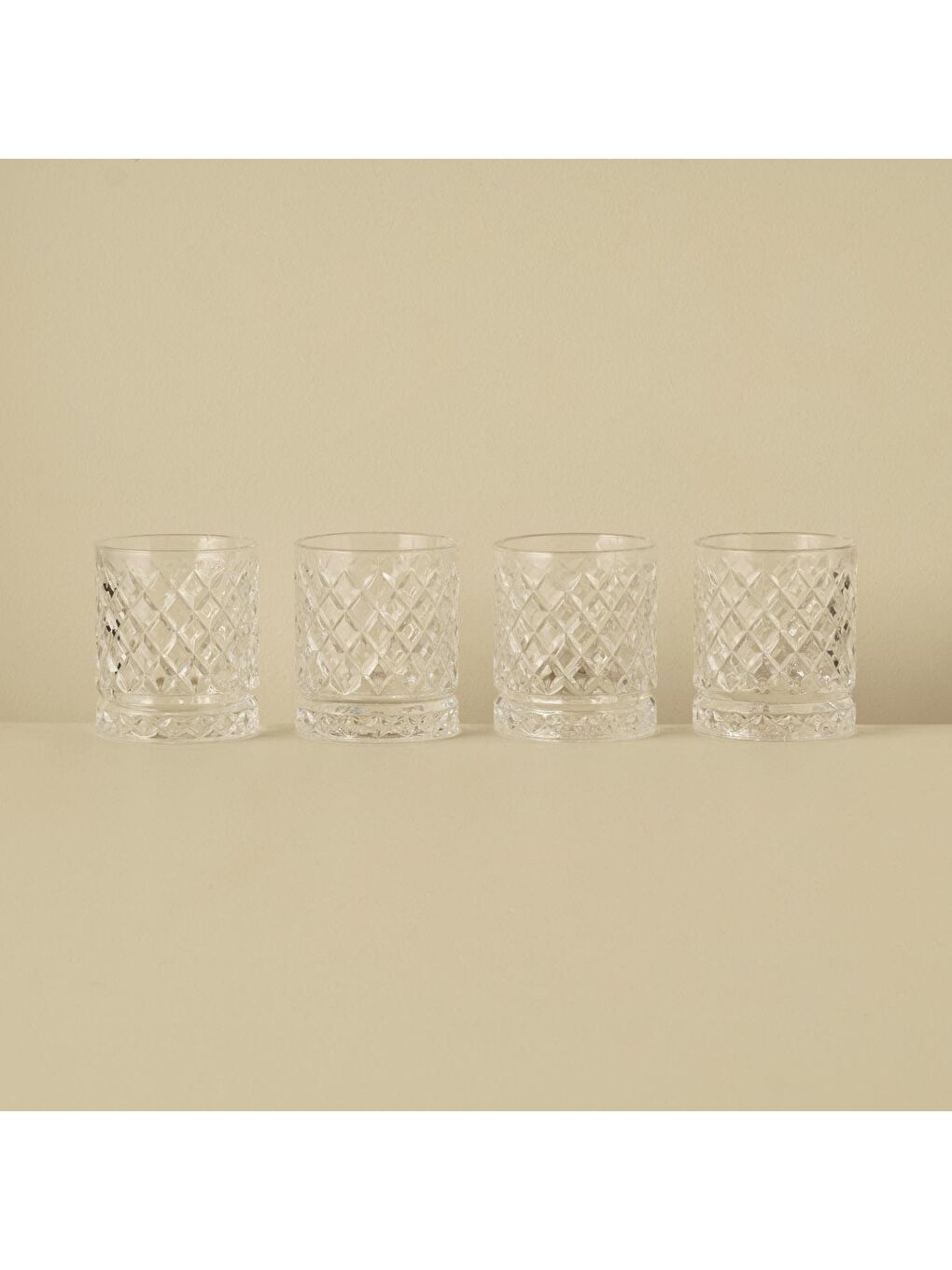 Renksiz Karmen  Bardak 4'lü Naturel