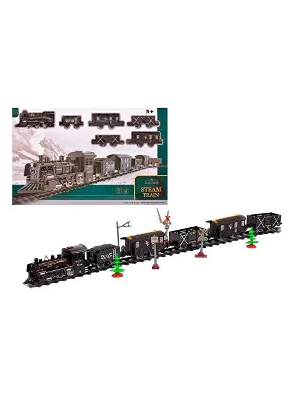 Başel Oyuncak Renksiz B O Classic Steam Deluxe Train Set 1603C