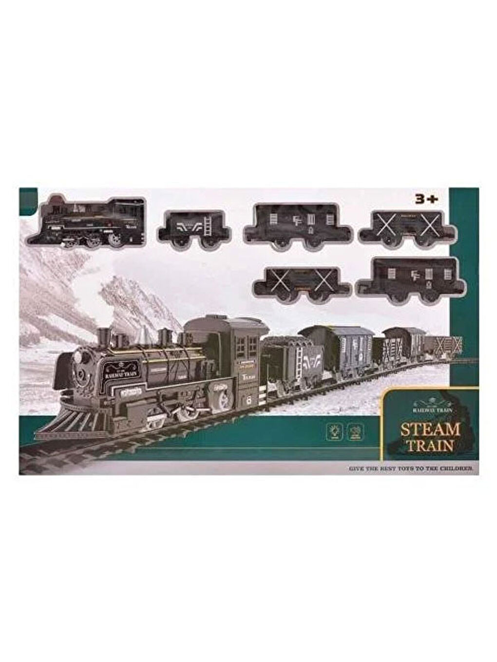 Başel Oyuncak Renksiz B O Classic Steam Deluxe Train Set 1603C - 5