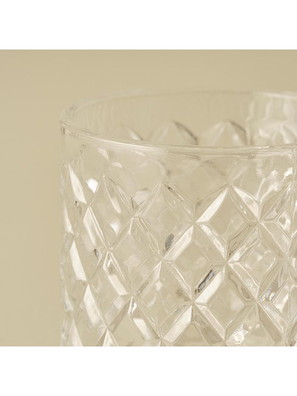 Renksiz Karmen  Bardak 4'lü Naturel-2