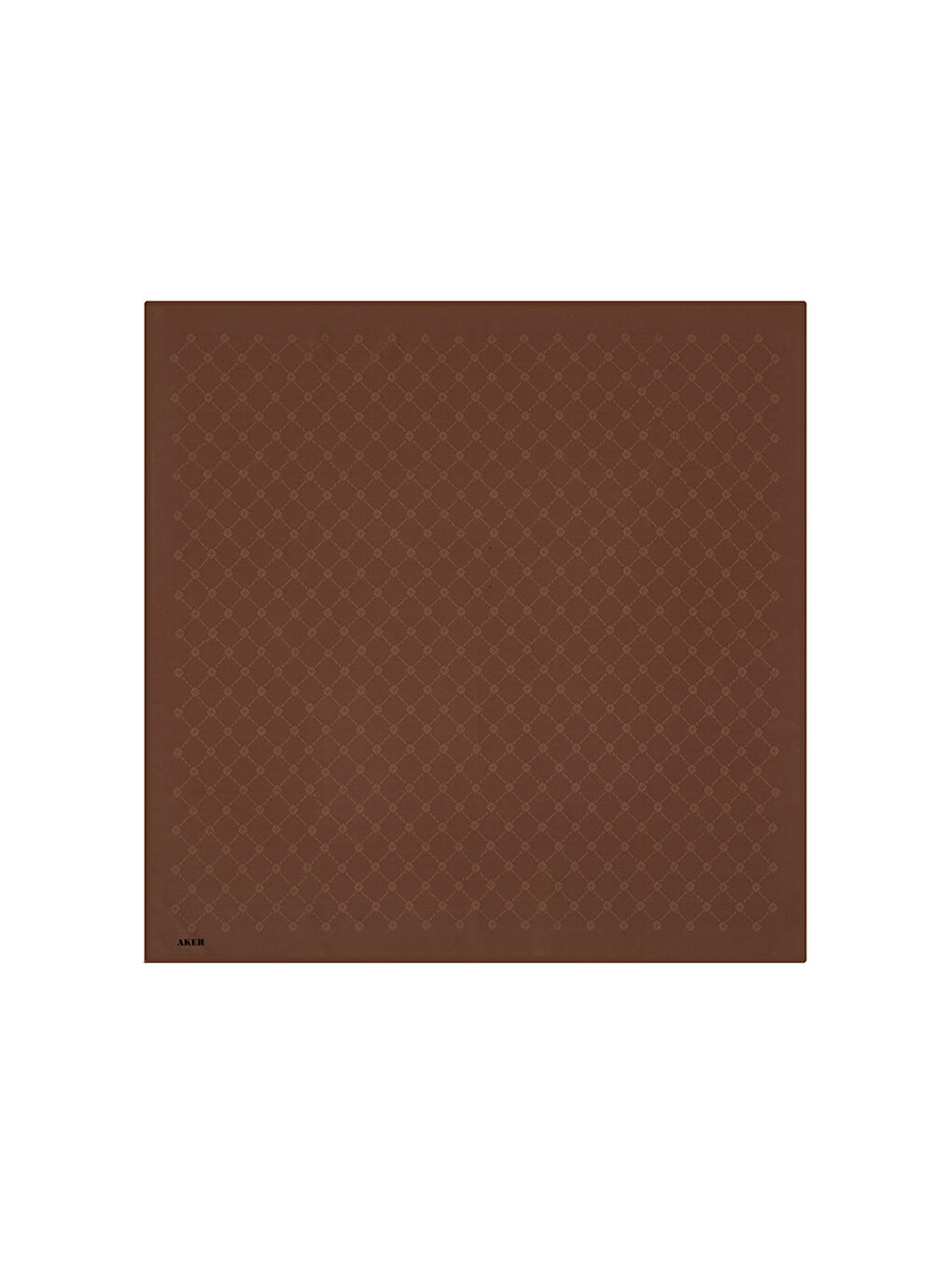 Kahverengi 100X100 Monogram Eşarp