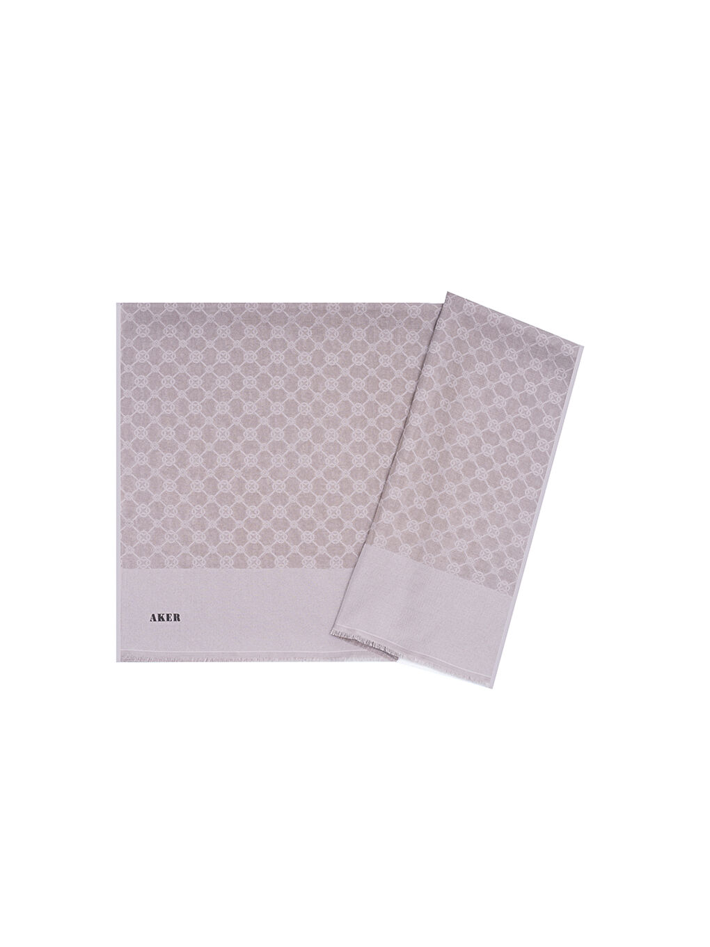 Bej 75X190 Cm 1090100 Elegance Monogram Şal