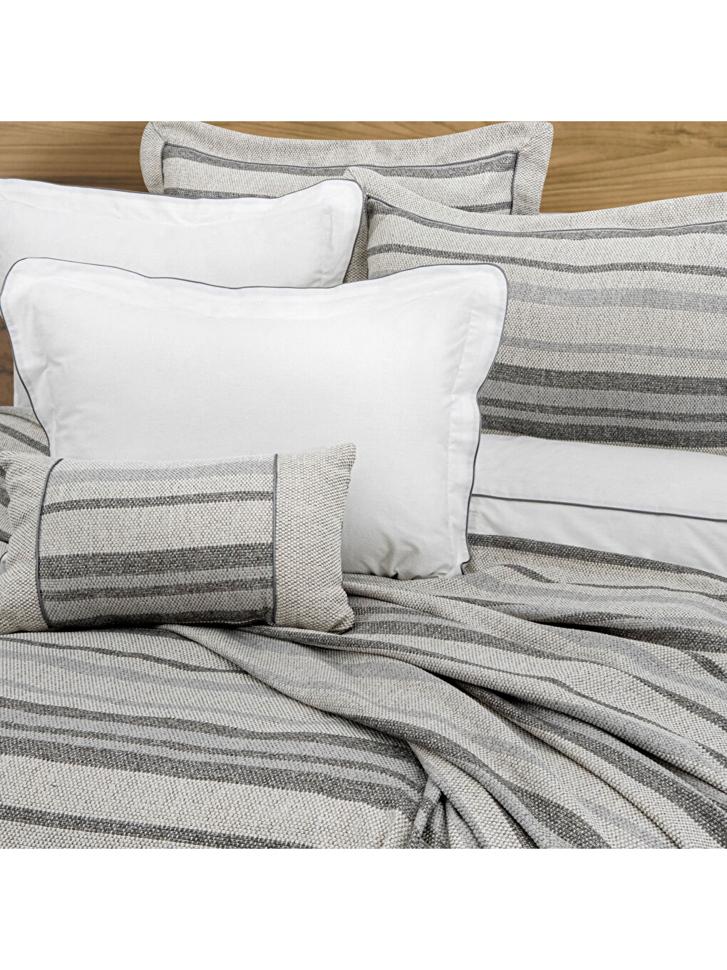 Home Terra Çeyiz Seti 8 Parça-Gri-1