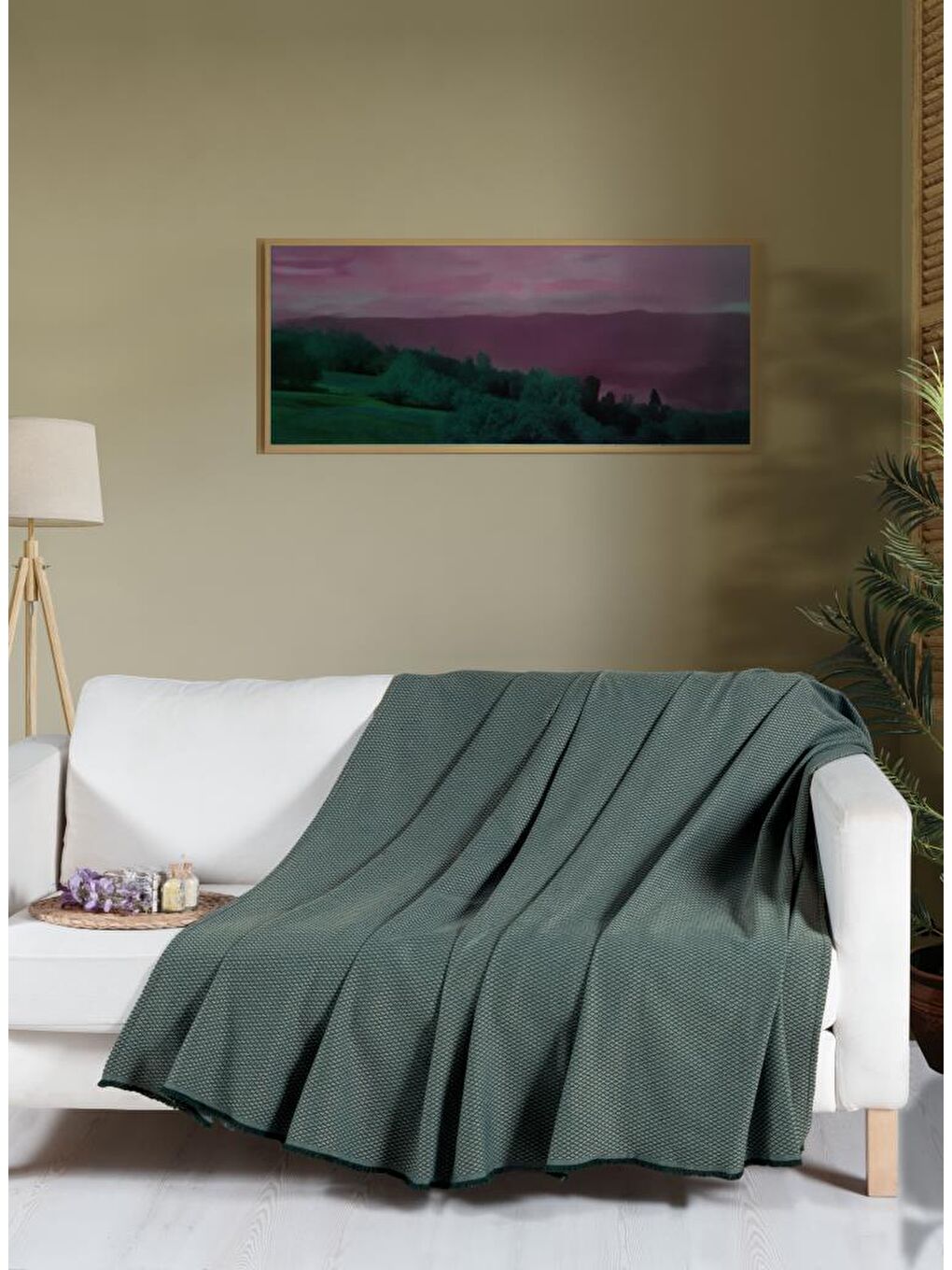 Yeşil Macar Koltuk Örtüsü Kılıfı 170 x 230 cm