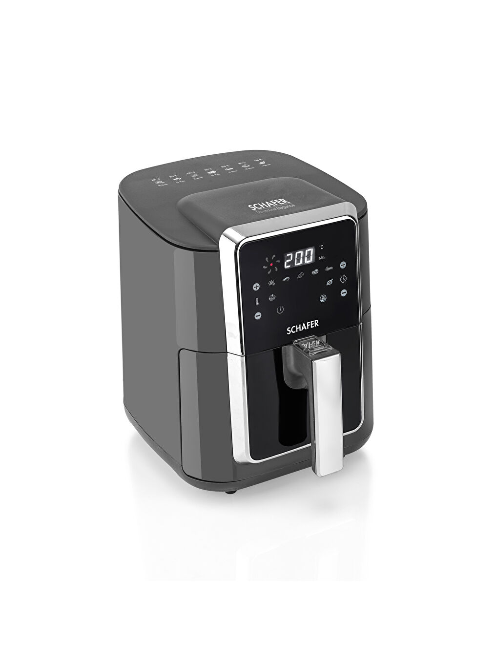 Thermochef Elegance Airfryer/Sıcak Hava Fritözü-Antrasit-4