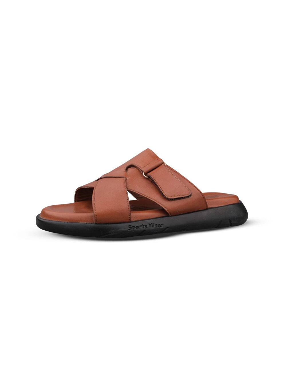 Kahverengi Erkek G&#252;nl&#252;k Terlik - Taba, Deri