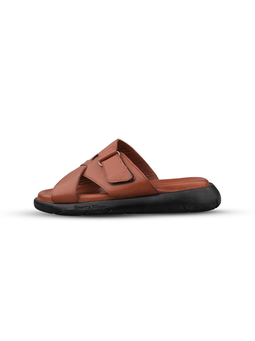 Kahverengi Erkek G&#252;nl&#252;k Terlik - Taba, Deri-3