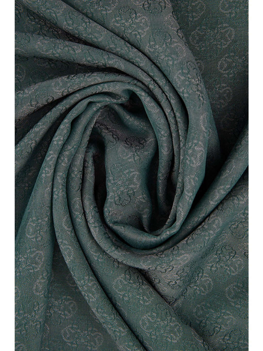 Yeşil 75X190 Cm Monogram Jakar Şal-2