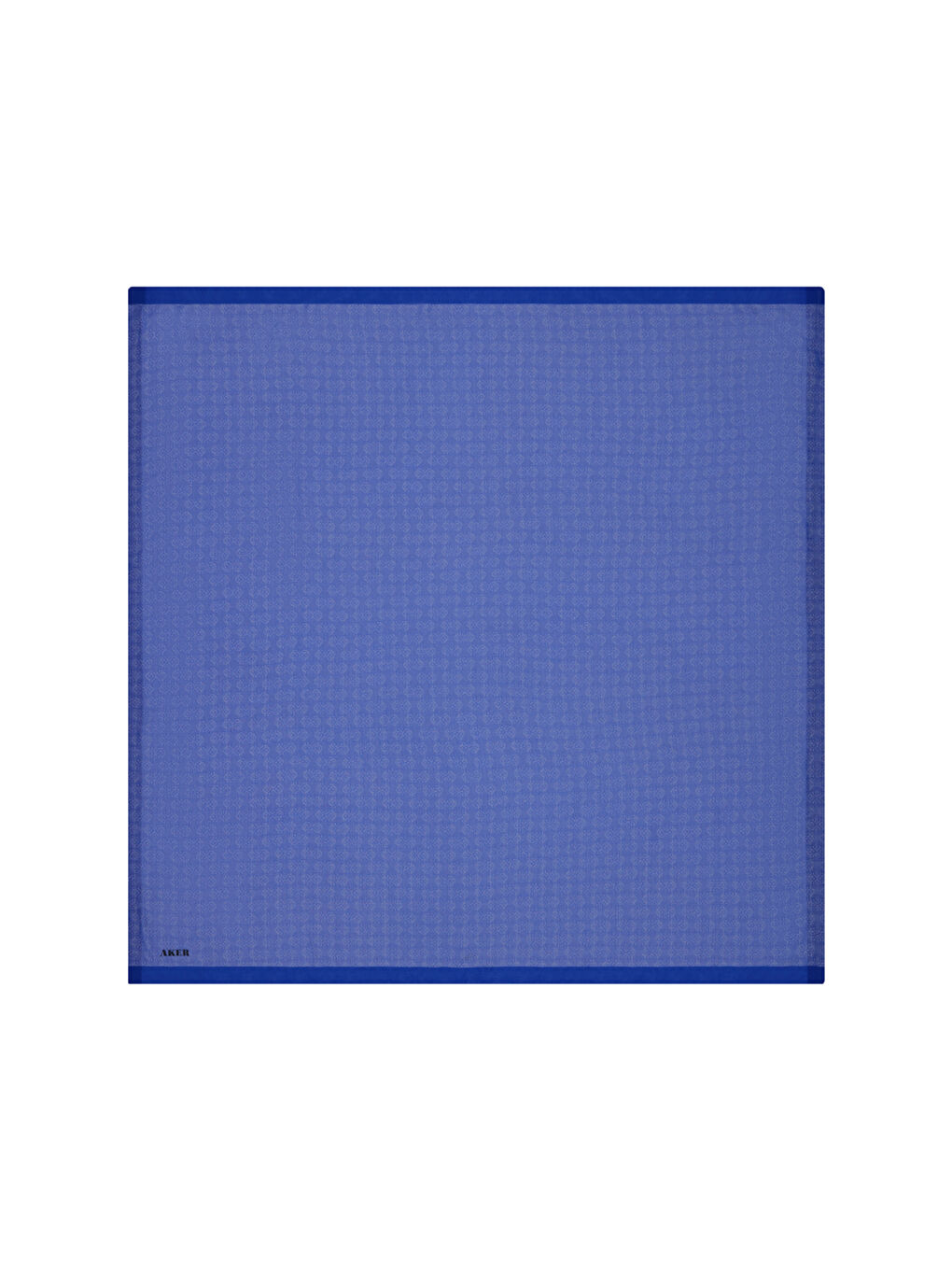 Lacivert Monogram Jakar Eşarp