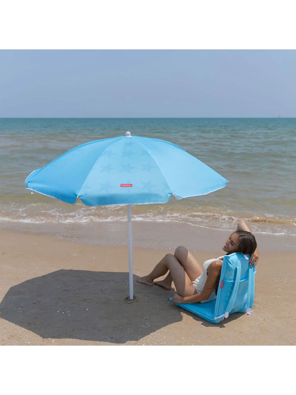 Cyndi Plaj Şemsiyesi Mavi-3