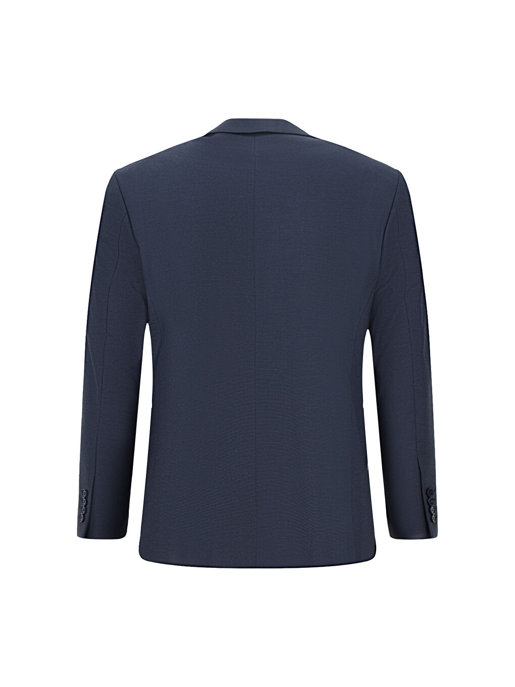 Lacivert Relaxed Fit Rahat Kesim Klasik Ekose Takım Elbise-2