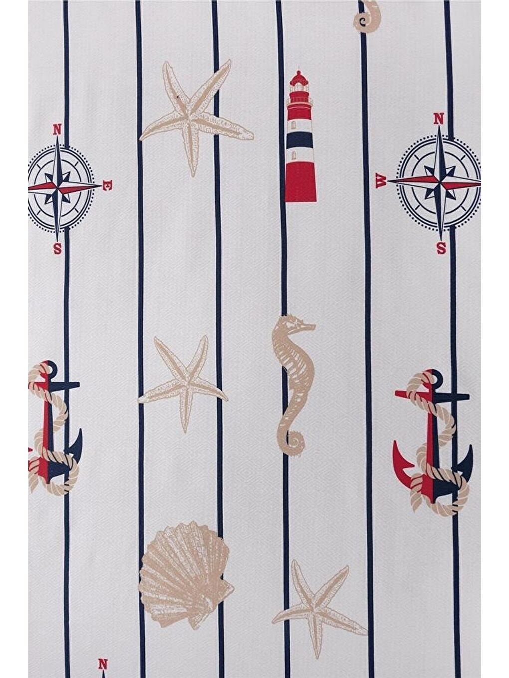 Mavi Battal Boy Desenli Pike 240x260 cm-1