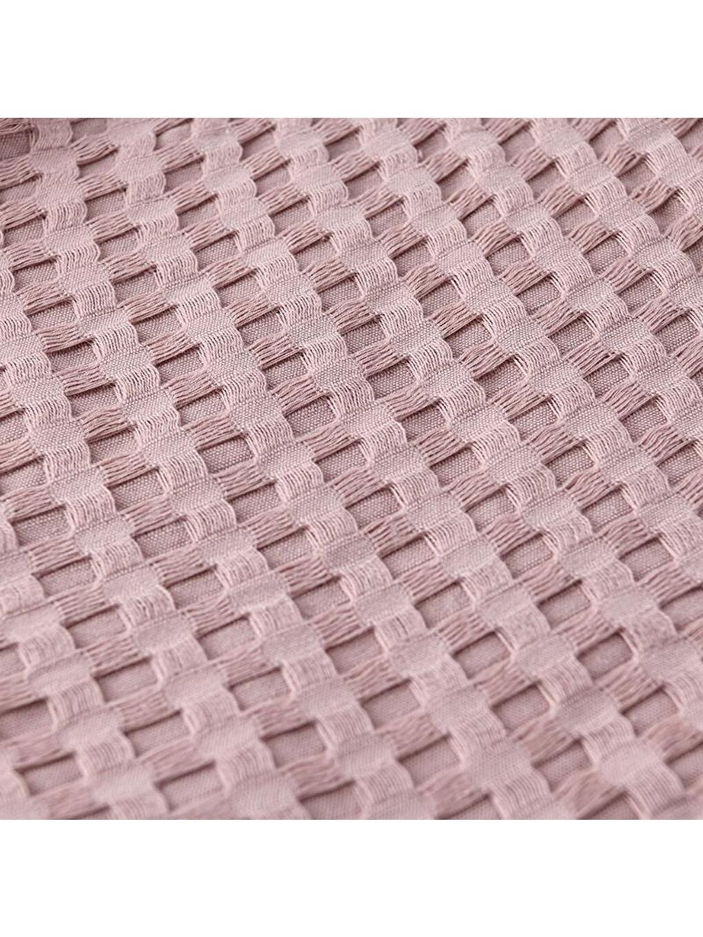 Pembe Havuzlu Pike Pamuklu Çift Kişilik 220x240 cm-2