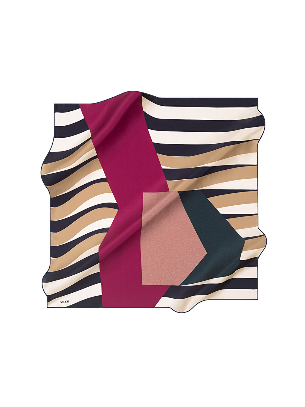 Siyah 90X90 İpek Tivil Eşarp