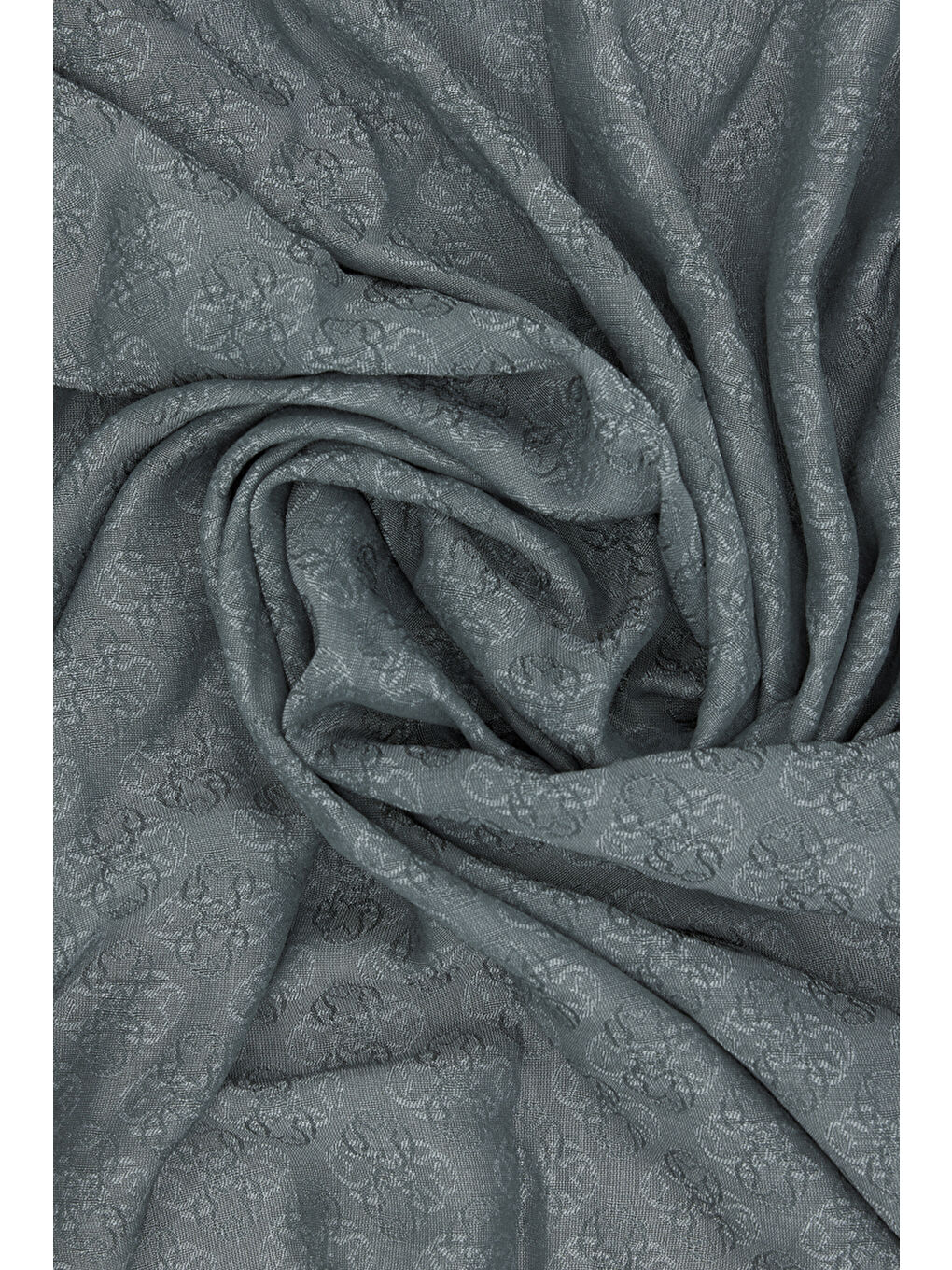 Gri Monogram Jakar Eşarp-1