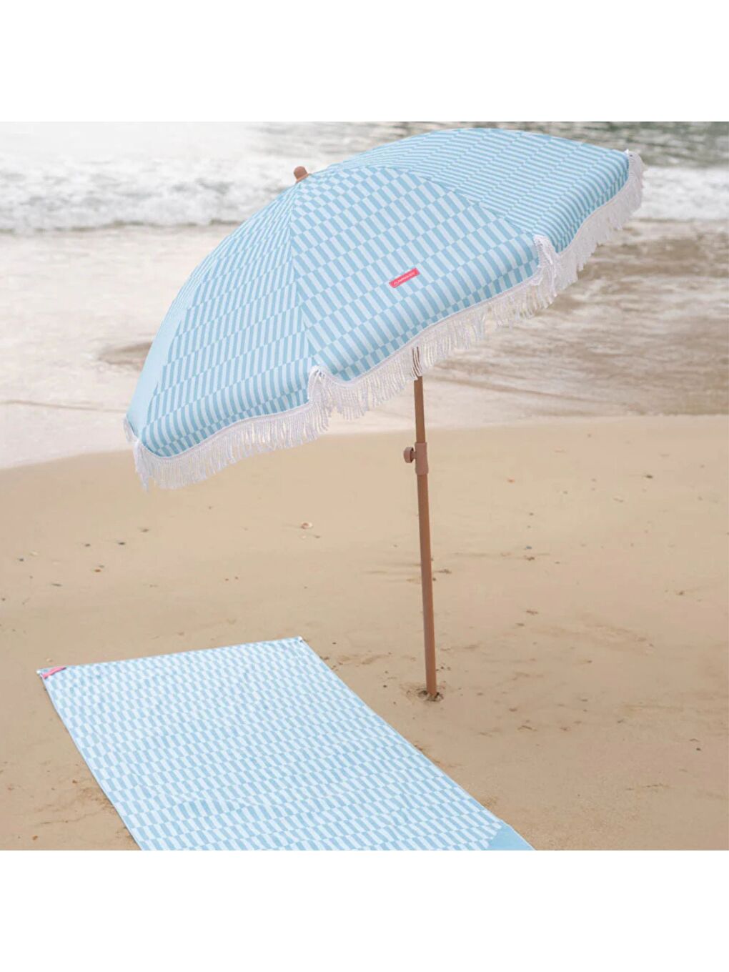 Caramel Plaj ve Bahçe Şemsiyesi Mavi-5