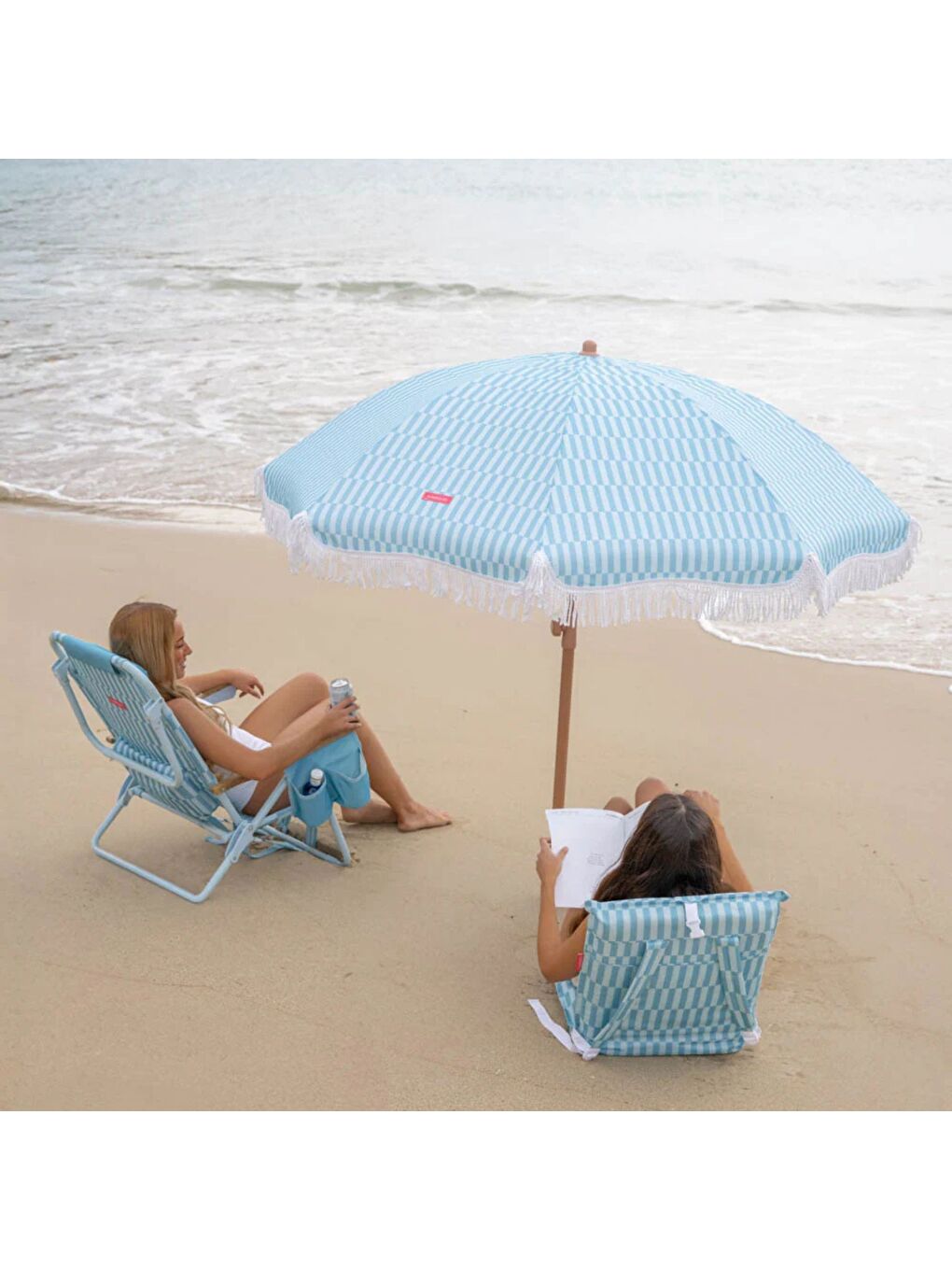 Caramel Plaj ve Bahçe Şemsiyesi Mavi-7