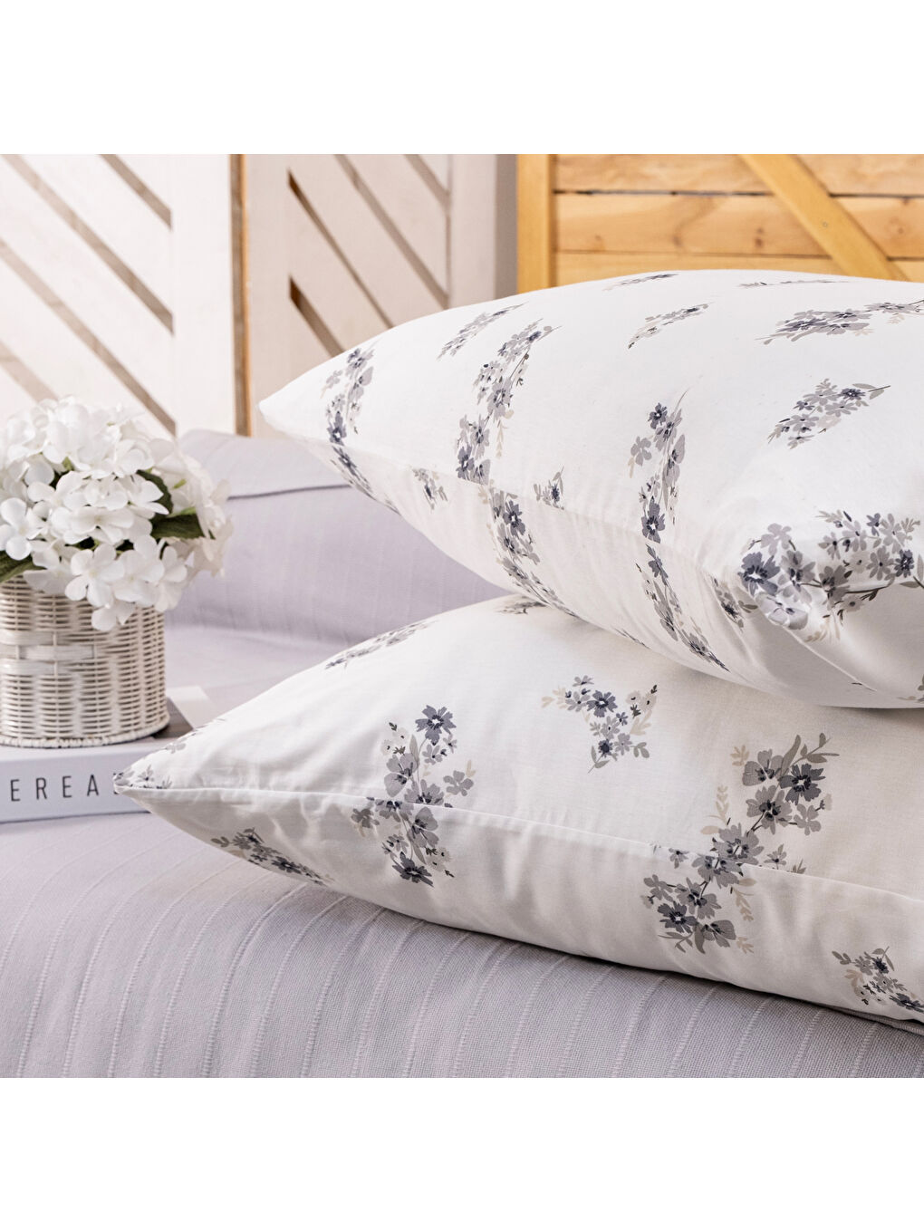 Home Hera Çift Kişilik Pike Takımı 4 Parça-Gri-5