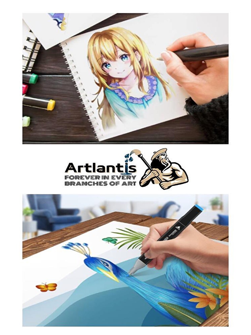 48 Adet Çift Taraflı Marker Kalem Çantalı 1 Paket 48 Renk Touch Markör Çift Uçlu Keçeli Kalem Sanat-4