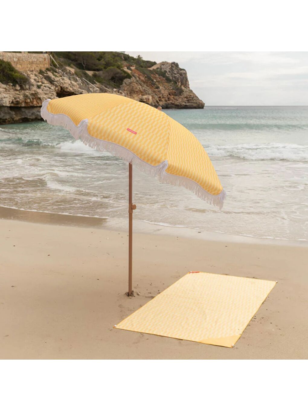 Caramel Plaj ve Bahçe Şemsiyesi Sarı-6