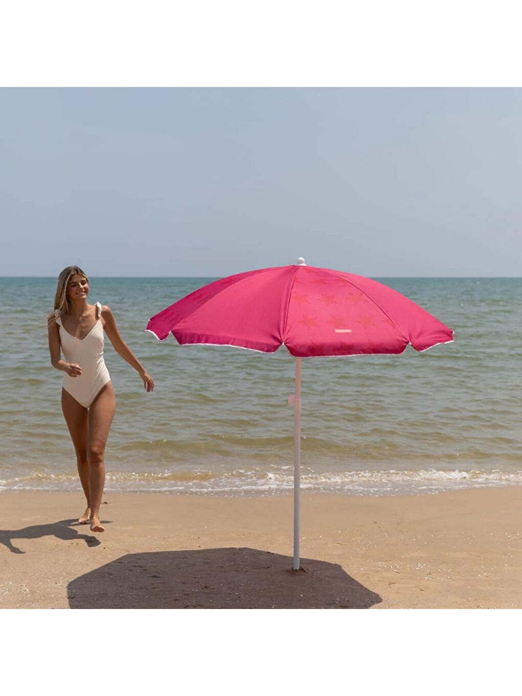 Cyndi Plaj Şemsiyesi Pembe-6