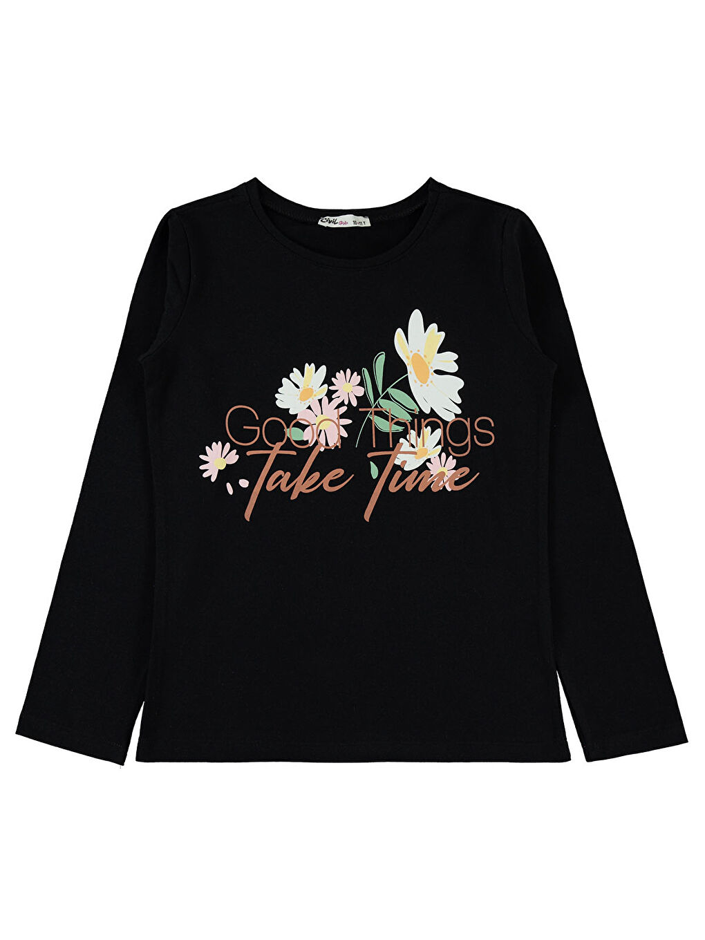 Civil Girls Kız Çocuk Sweatshirt 10-13 Yaş Siyah