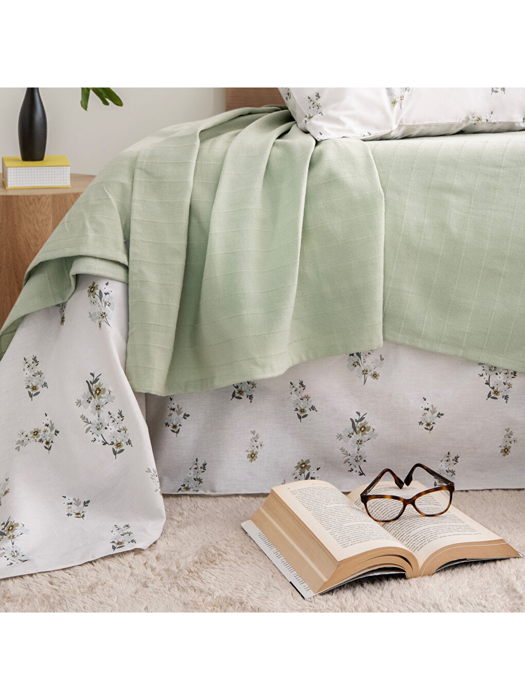 Home Hera Tek Kişilik Pike Takımı 3 Parça-Yeşil-2