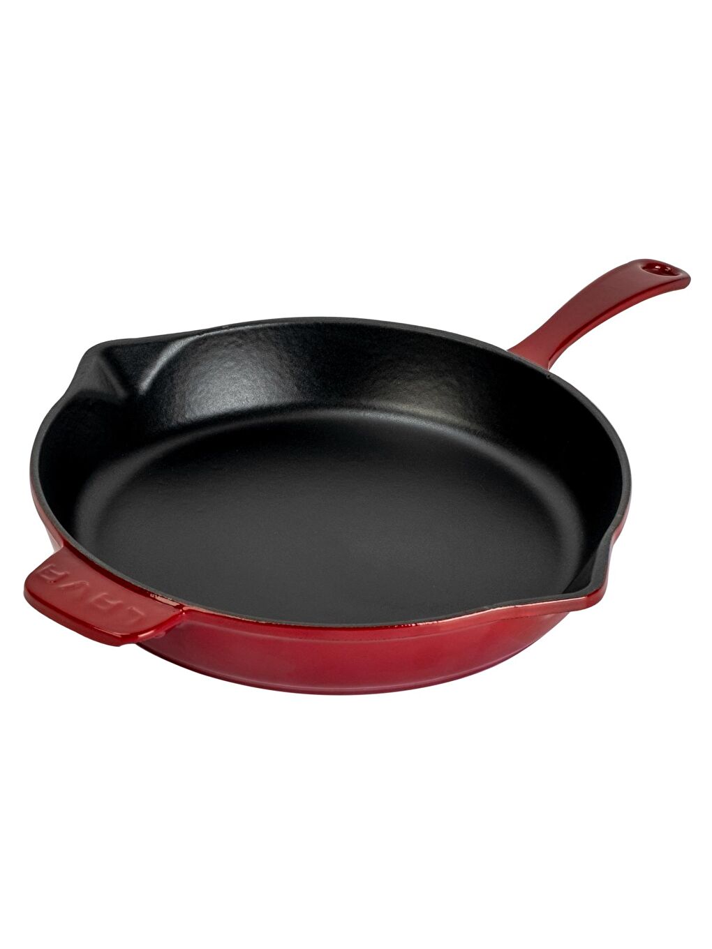 Bordo Yuvarlak Kızartma Tavası Döküm Demir Yekpare Saplı. Çap(Ø)30cm-1