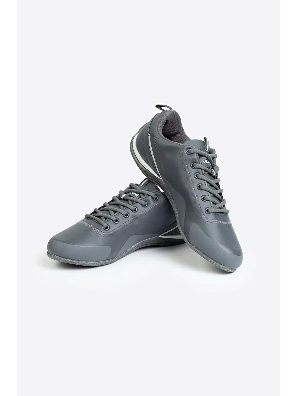 Gri SoftFlex Hafif Taban Erkek Sneaker-4