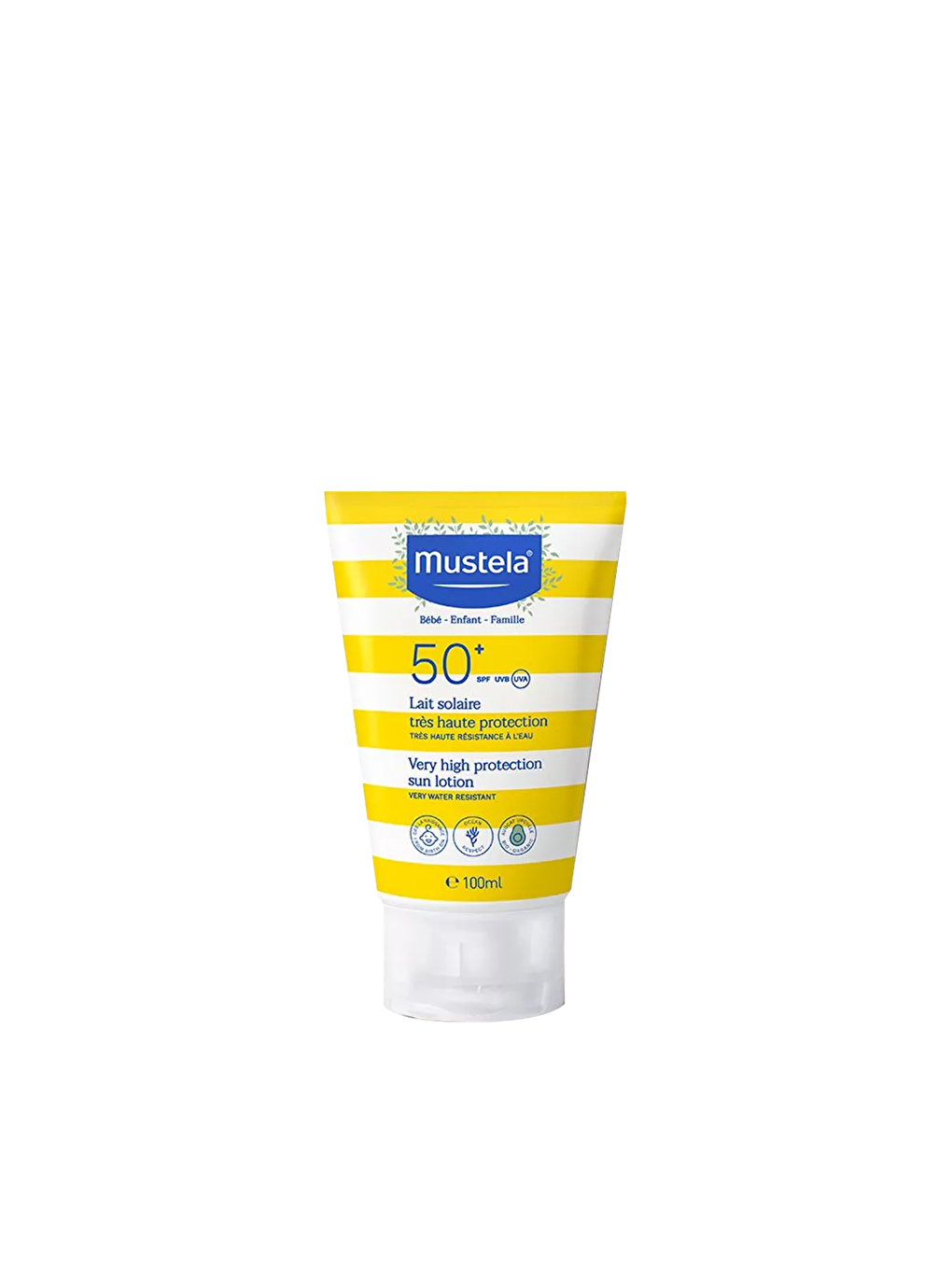 Mustela Renksiz Yüksek Koruma Faktörlü Güneş Losyonu Tüm Aile İçin SPF50+ 100 ml