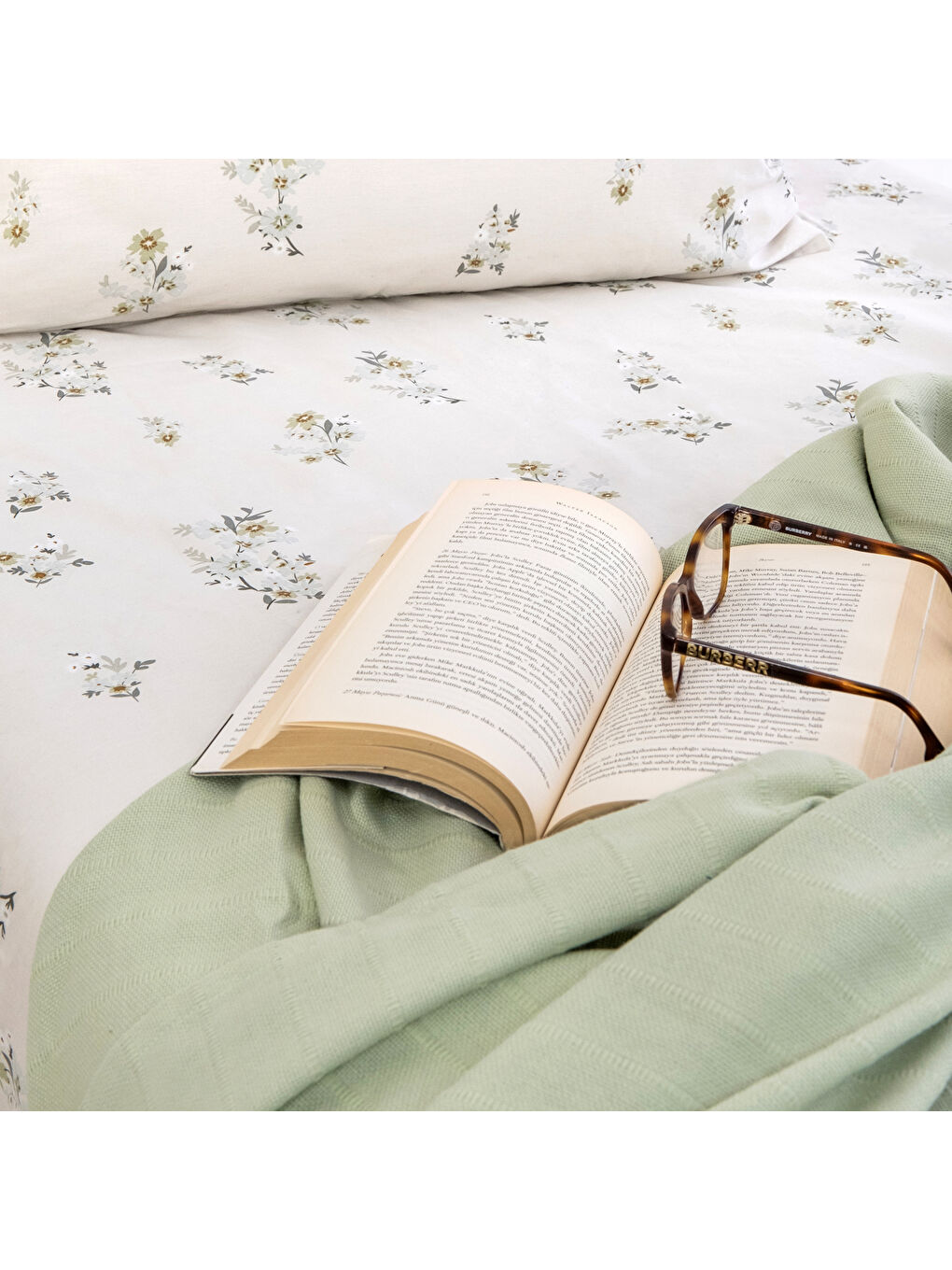 Home Hera Tek Kişilik Pike Takımı 3 Parça-Yeşil-3