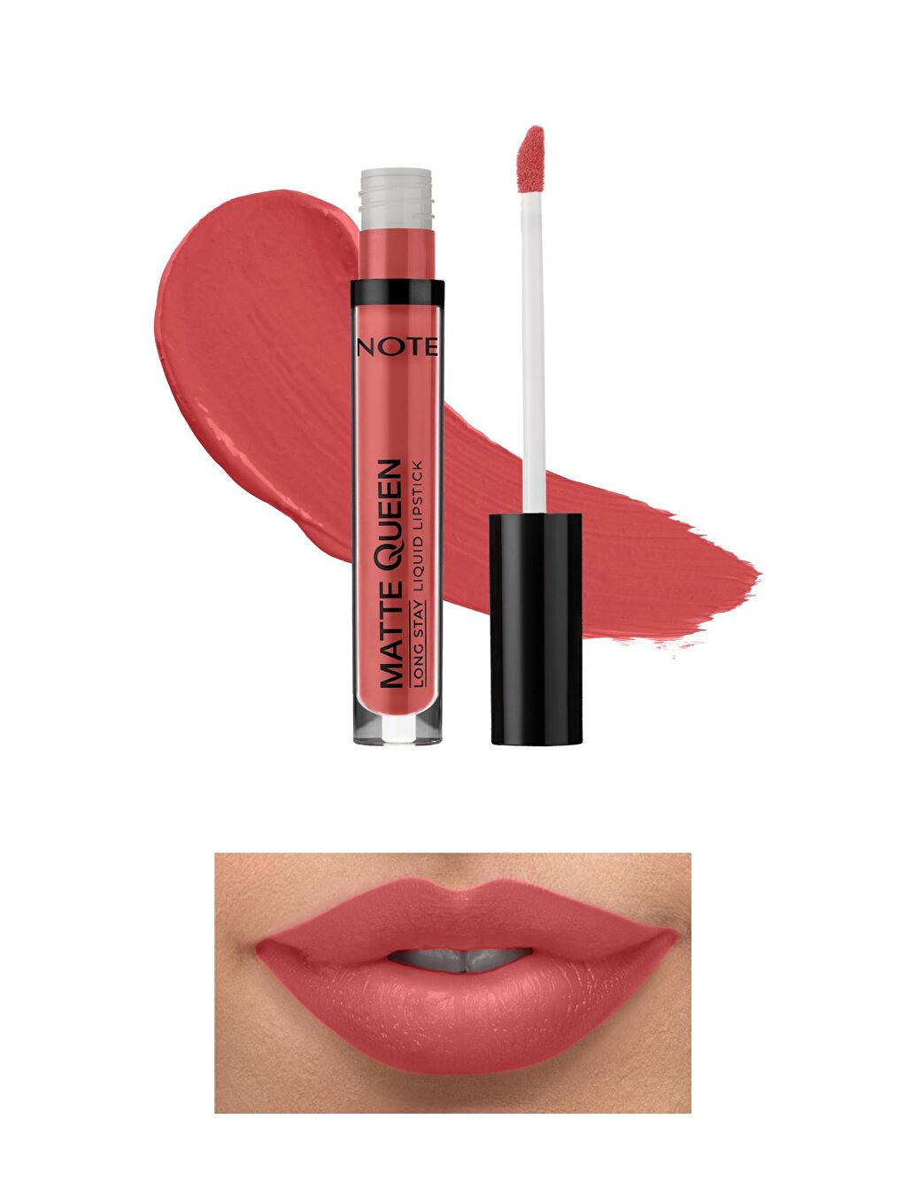 Note Cosmetique Pembe Matte Queen Lipstick Kalıcı Likit Ruj 05 Summer Charm - Pembe - 1